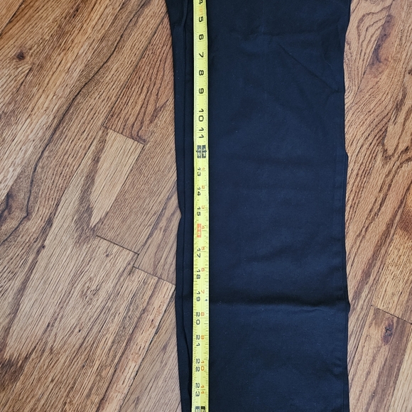 J. Crew Crop Chino Pants Women Size 2 Straight Leg Wide Waist Zip Fly Black - Picture 7 of 10